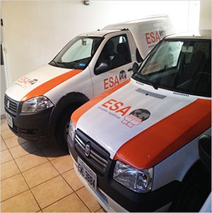 carros de transportes da ESA